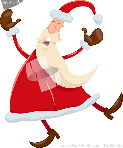 Image of santa claus cartoon illustration