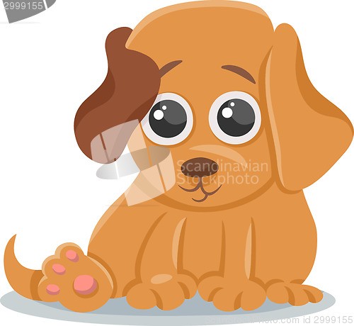 Image of baby dog puppy cartoon illustration