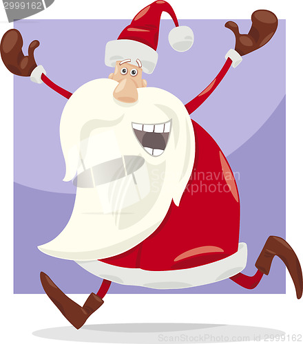 Image of happy santa claus cartoon