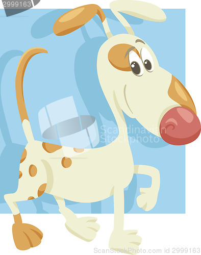 Image of spotted dog cartoon illustration