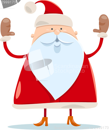 Image of cute santa claus cartoon illustration