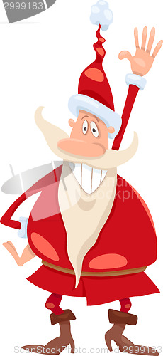 Image of santa claus cartoon illustration