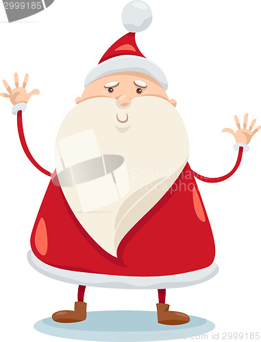 Image of cute santa claus cartoon illustration