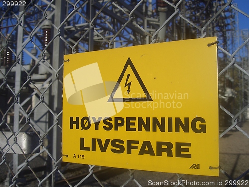 Image of High voltage sign