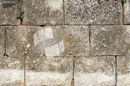 Image of ancient stone wall texture