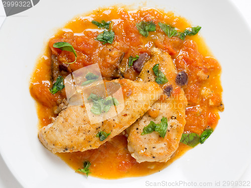 Image of Provencal chicken from above