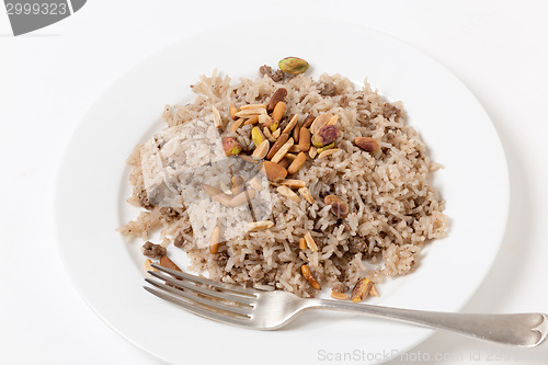 Image of Spiced rice and ground beef Lebanese style