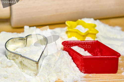 Image of cookie cutters for Christmas bakery 