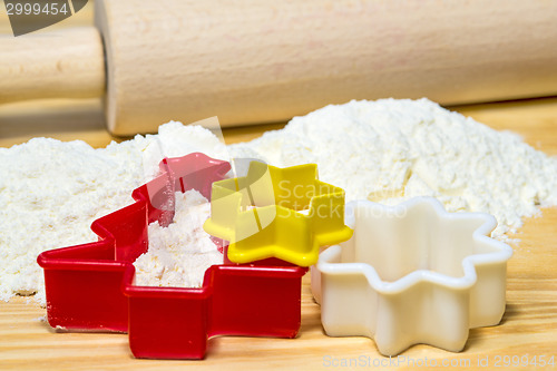 Image of cookie cutters for Christmas bakery 