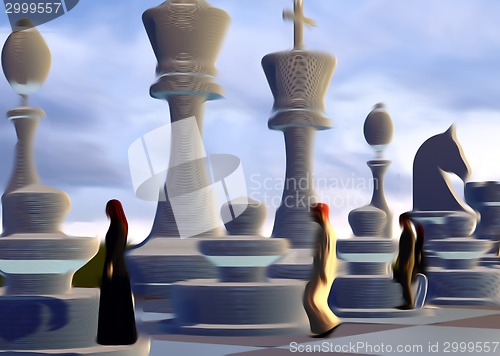 Image of Business people on board