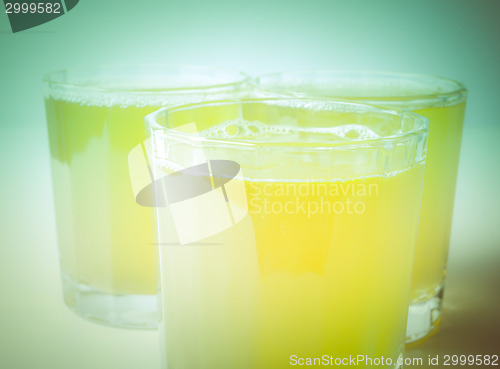 Image of Retro look Pineapple juice