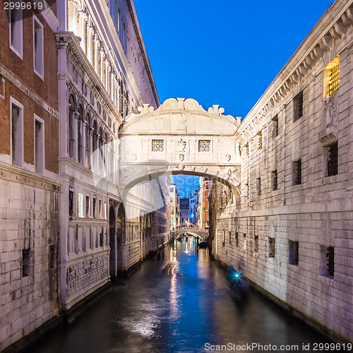 Image of Bridge of Sighs, Venice, Italy.