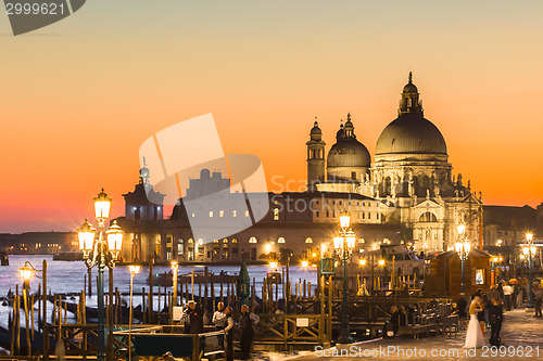 Image of Venice in sunset.