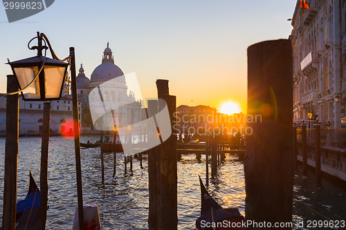 Image of Venice in sunset.