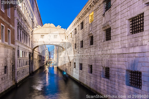 Image of Bridge of Sighs, Venice, Italy.