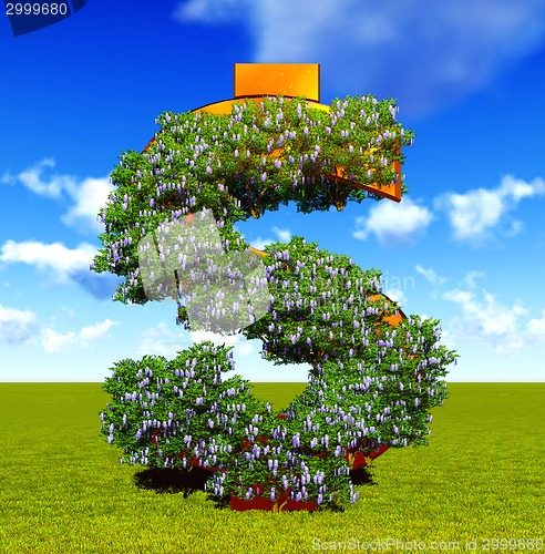 Image of Blooming dollar sign