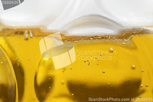 Image of Closeup of a mug of beer