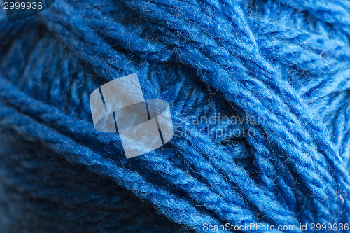 Image of Closeup of blue wool