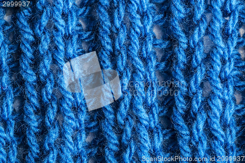 Image of Closeup of blue wool