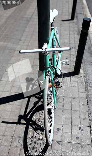 Image of  Stylish green bicycle