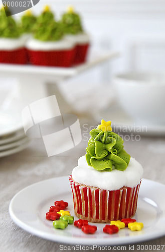 Image of Christmas cupcake