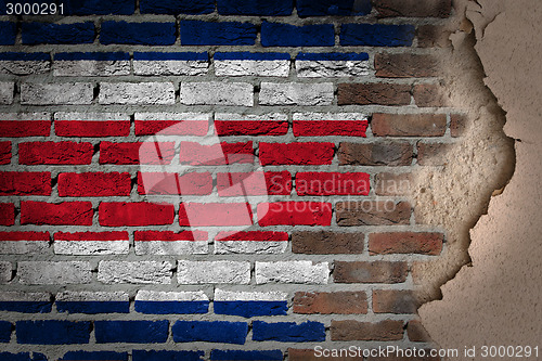 Image of Dark brick wall with plaster - Costa Rica