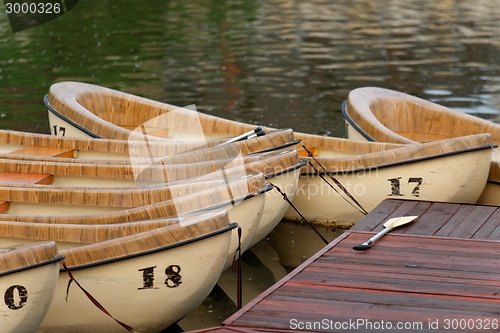 Image of Wooden canoes 