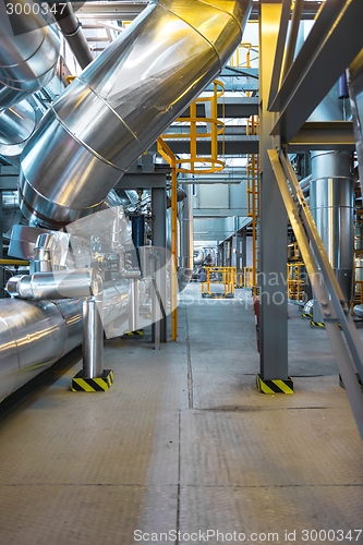 Image of Industrial pipes in a thermal power plant