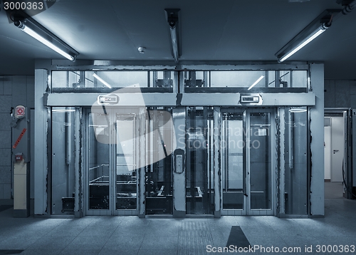 Image of Modern building with an elevator