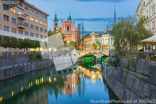 Image of Romantic medieval Ljubljana, Slovenia, Europe.