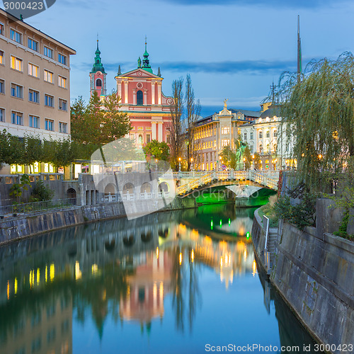 Image of Romantic medieval Ljubljana, Slovenia, Europe.