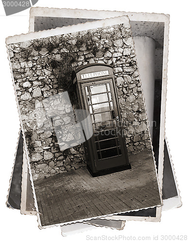 Image of Vintage photo Phone booth