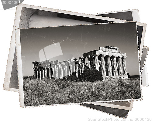 Image of Vintage photos Greek temple