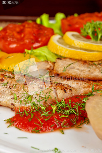 Image of Tasty fish pike perch fillet