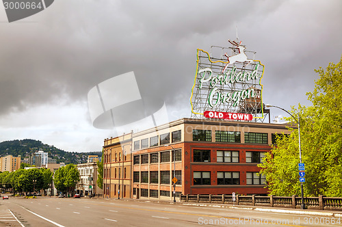 Image of Famous Old Town Portland Oregon neon sign