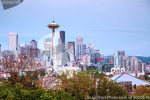 Image of Downtown Seattle as seen from the Kerry park