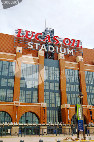 Image of Entrance to Lucas Oil Stadium in Indianapolis
