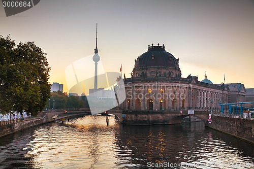 Image of Berlin cityscape early in the morning