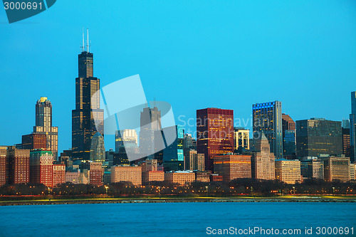 Image of Chicago downtown cityscape