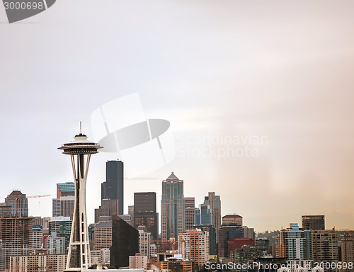 Image of Downtown Seattle as seen from the Kerry park