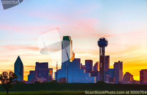 Image of Panoramic overview of downtown Dallas