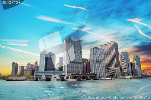 Image of New York City cityscape panorama