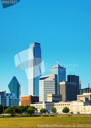 Image of Dallas cityscape in the morning
