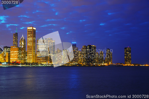 Image of Chicago downtown cityscape