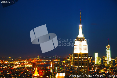 Image of New York City cityscape in the night