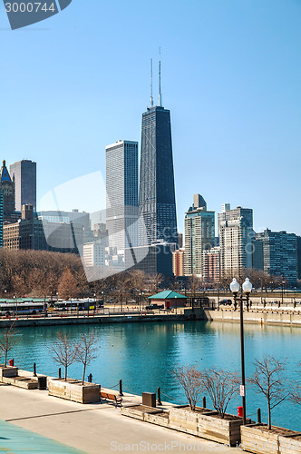 Image of Chicago downtown cityscape