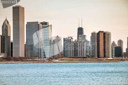 Image of Chicago downtown cityscape