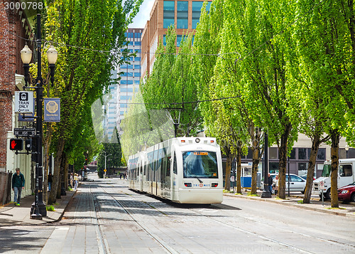 Image of Light train of the Portland Streetcar system