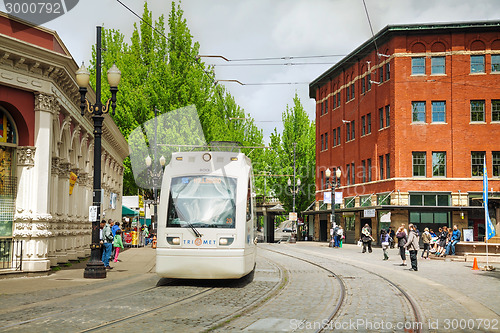 Image of Light train of the Portland Streetcar system