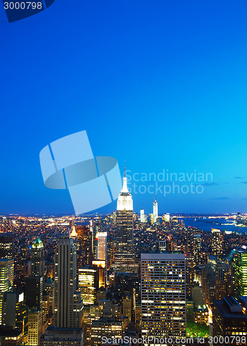 Image of New York City cityscape in the night